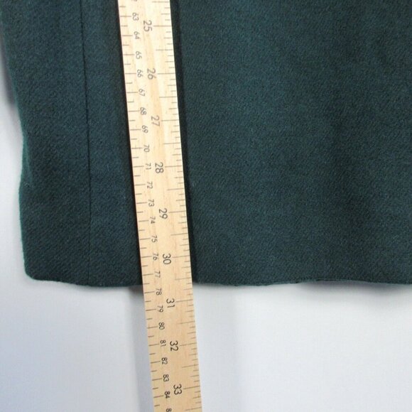 David Benjamin Blazer Jacket Womens 14 Dark Green Wool Long Sleeve Vintage 574 - Picture 9 of 11